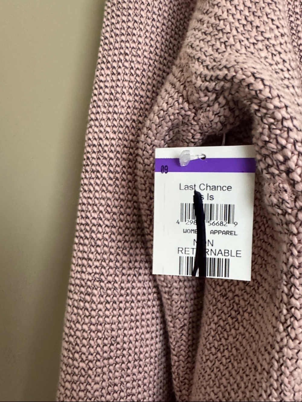 NWT- Sweaty Betty Restful Boucle Half Zip Sweatshirt, Misty Rose Pink, US10 - Picture 11 of 12